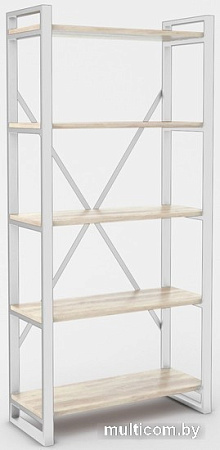 Стеллаж Hype Mebel Стандарт-2 50x200 (белый/древесина белая)