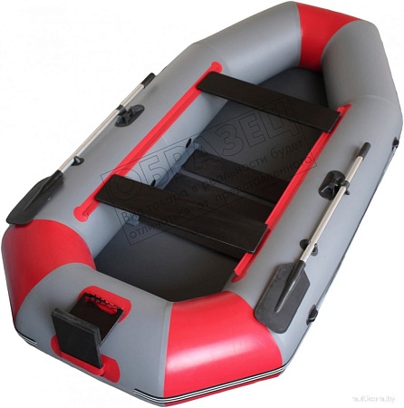 Моторно-гребная лодка Vivax К280Т с полом-книгой (без киля, серый/черный)