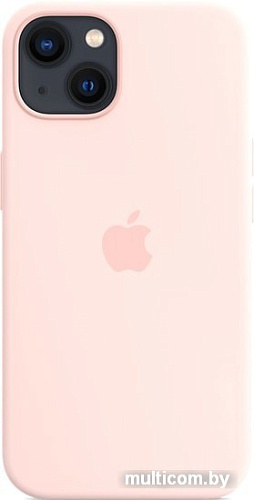 Чехол для телефона Apple MagSafe Silicone Case для iPhone 13 (розовый мел)