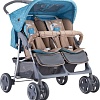 Коляска прогулочная «книга» Lorelli Twin 2019 (blue&amp;beige moon bear)