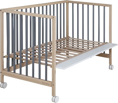 Классическая детская кроватка Micuna Mountain 60x120 (natural wax/dark grey)