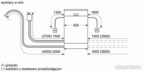 Встраиваемая посудомоечная машина Bosch Serie 4 SPV4HKX45E