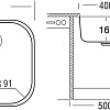 Кухонная мойка Ukinox Модерн MOD400.400 GT6C