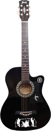 Акустическая гитара Jervis JG-382C (черный)