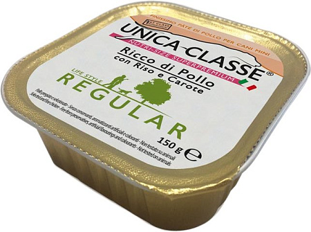 Консервированный корм для собак Unica Classe Maintenance Condition Adult Mini Regular Wet Chicken 150 г