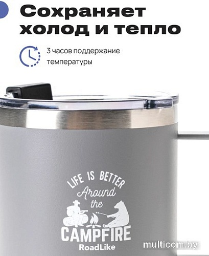 Термокружка RoadLike Camp 415мл (серый)