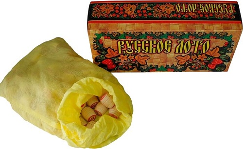 Настольная игра Нескучные игры Русское лото в картонной коробке