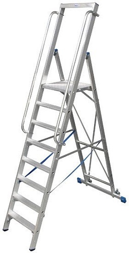 Лестница-стремянка Krause Stabilo с поручнем 8 ступеней