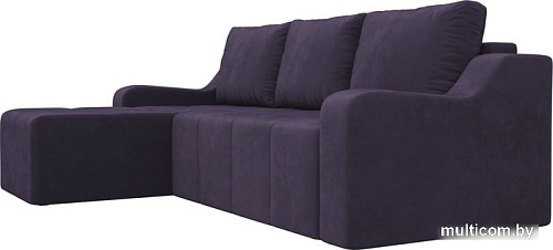 Угловой диван Mebelico Элида угловой 108674 (левый, велюр, фиолетовый)