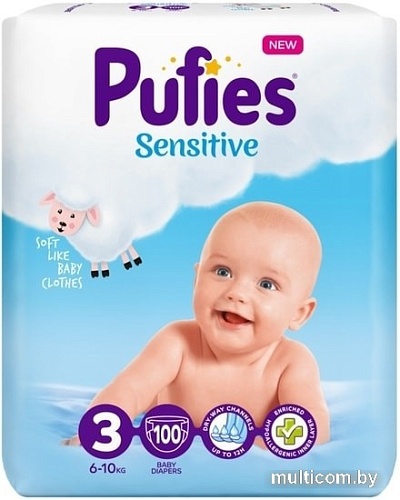 Pufies Sensitive Midi 3 (100 шт)