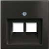 Накладка для компьютерной/телефонной розетки ABB Basic 55 1753-0-0206