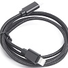 Кабель Atom USB Type-C 3.1 - Lightning (1.8 м, черный)