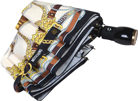 Зонт Moschino 8044-OCA Belts Bear Black Multi