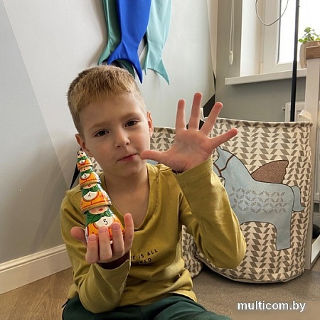 Развивающая игра Брестская Матрешка С числами (набор 5 шт)