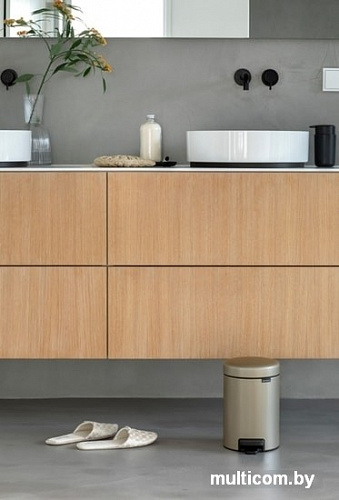Brabantia Pedal Bin NewIcon 3 л (шампань)