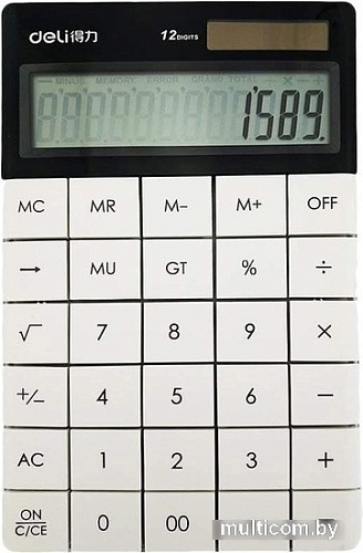 Калькулятор Deli 1589 (белый)