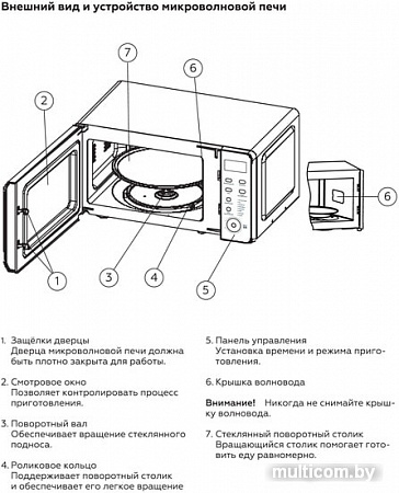 Микроволновая печь BQ MWO-20003ST/B
