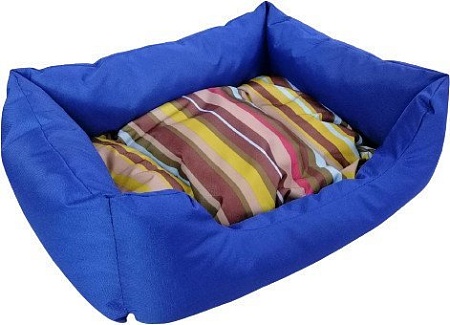 Лежак Happy Friends Пухлик №1 Кантри-синий stm 406