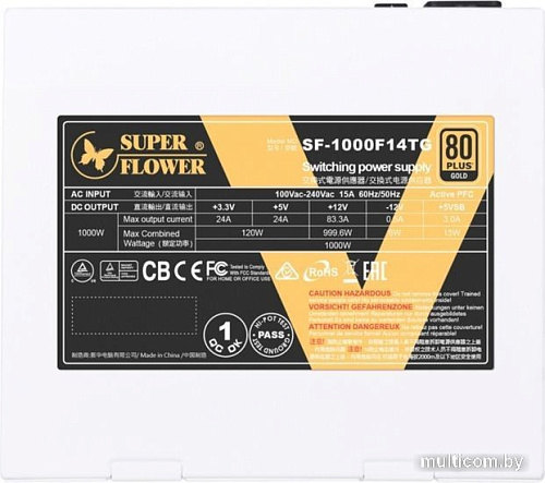 Блок питания Super Flower Leadex V Gold Pro Black 1000W SF-1000F14TG V2.0 WH