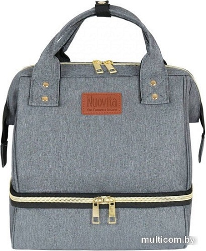 Рюкзак для мамы Nuovita Capcap Mini (серый)
