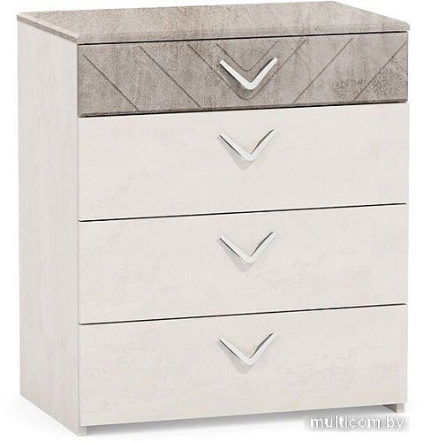 Комод Mobi Амели 13.106 (шелковый камень/бетон чикаго бежевый)