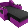 Кресло Лига диванов Меркурий 100677 80 см (черный/фиолетовый)