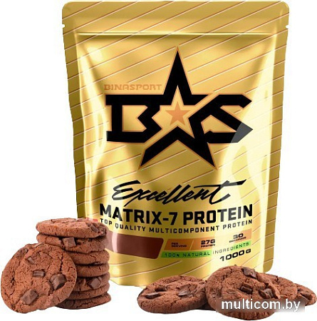 Протеин Binasport Excellent Matrix-7 Protein (1000г, шоколадное печенье)