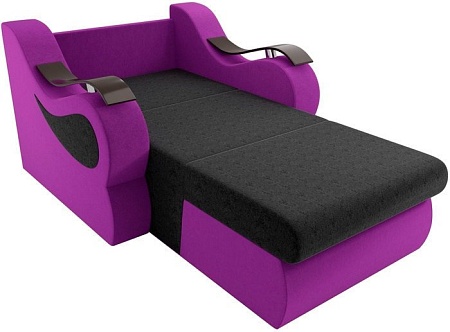 Кресло Лига диванов Меркурий 100677 80 см (черный/фиолетовый)