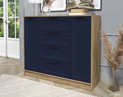 Тумба Интерлиния Концепт Тренд КТ-Т120 (дуб золотой/индиго)