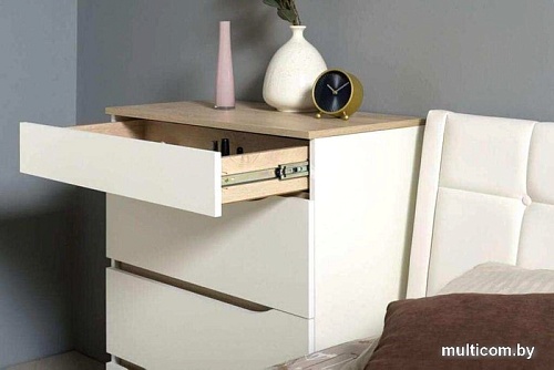 Комод Mobi Муссон 13.97 (белый шагрень/дуб эндгрейн элегантный)