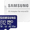 Карта памяти Samsung PRO Plus microSDXC 512GB MB-MD512SA/EU (с адаптером)