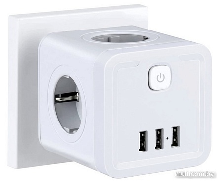 Сетевой фильтр Ritmix RM-043 (белый)