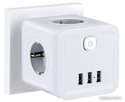 Сетевой фильтр Ritmix RM-043 (белый)