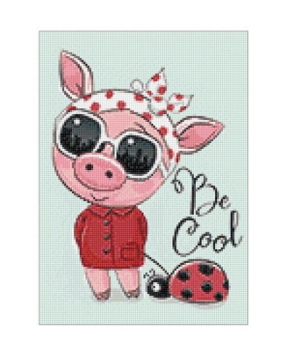 Алмазная мозаика Wizardi Модница 2WD2287