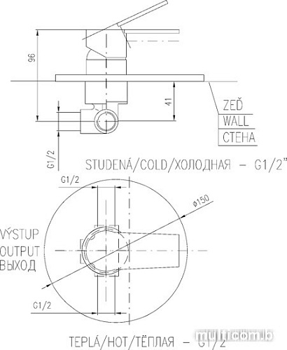 Смеситель Slezak RAV Colorado CO183LCMATC