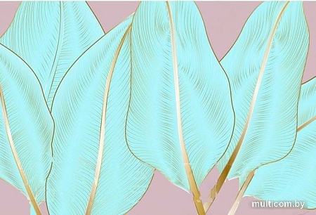 Фотообои Vimala Голубые листья 270x400