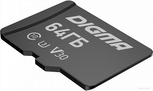 Карта памяти Digma MicroSDXC Class 10 Card30 DGFCA064A03