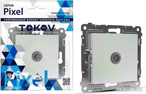 Розетка телевизионная Tokov Electric Pixel TKE-PX-A1O-C04