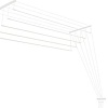 Сушилка для белья Ledeme Потолочная стальная 1.2 м (5 планок)