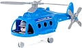 Игрушечный транспорт Полесье Вертолет-полиция Альфа 72405 (синий)