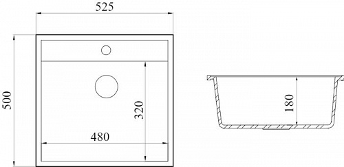 Кухонная мойка FostoGran FG 52-50 (551-дюна)