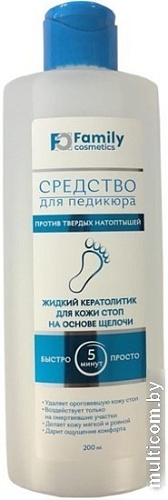 Family Cosmetics Кератолитик для стоп на основе щелочи 200 мл