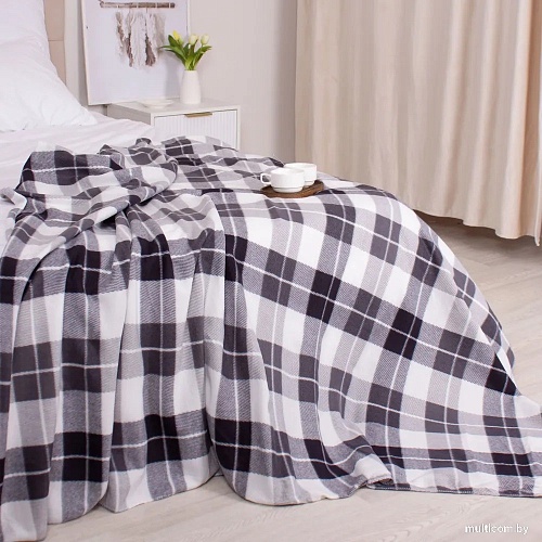 Плед Casa Conforte London 130x170 6154465 (черный)