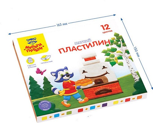 Пластилин Мульти-пульти Енот в сказке МП_41711 (12цв)