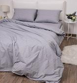 Постельное белье Samsara Страйп-сатин 2сп 50х70 (серый)