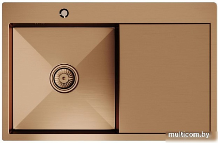 Кухонная мойка Mixline Pro 552921 (бронза, с сифоном)