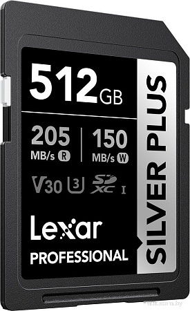 Карта памяти Lexar Professional SILVER PLUS SDXC LSDSIPL512G-BNNNG 512GB