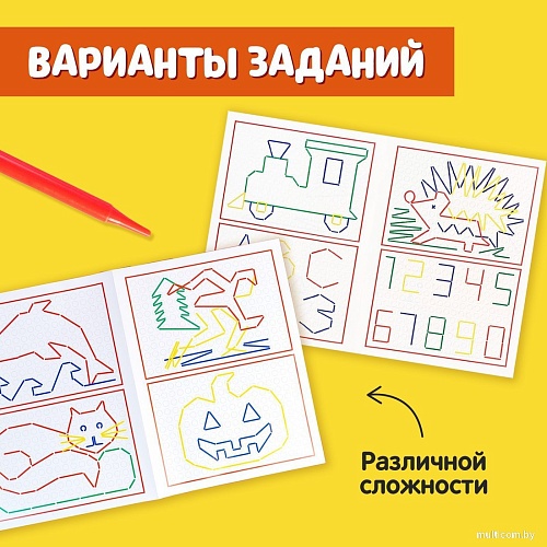 Шнуровка Zabiaka IQ Шнуровальный планшет. Веселые задания 4437790