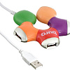 USB-хаб Buro BU-HUB4-0.5-U2.0-Flower