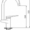 Смеситель РМС SL121BL-017F (хром/черный)